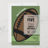 リトルクールロモダンキエフットボール誕生日 招待状 (正面)