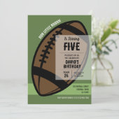 リトルクールロモダンキエフットボール誕生日 招待状 (スタンド正面)