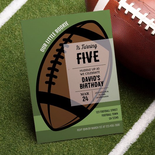 リトルクールロモダンキエフットボール誕生日 招待状