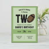 リトルクールーモダンルーキーサッカー第2誕生日 招待状 (スタンド正面)