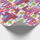 リトルグインチ |カラフルクリスマスパターン ラッピングペーパー (角)