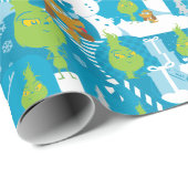 リトルグインチ |グラニメリーマスティール（緑がかった色）パターン ラッピングペーパー (ロールコーナー)