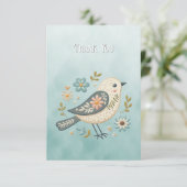 リトルグリーンバードフローラサンキューカード サンキューカード (スタンド正面)