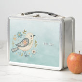 リトルグリーンバードフローラメタルランチボックス メタルランチボックス (インサイチュ)
