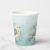 リトルグリーンバードフローラ紙カップ 紙コップ (右)