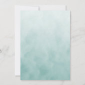 リトルグリーンバードフローラ誕生日パーティーへの招待 招待状 (裏面)