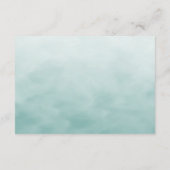 リトルグリーンバードフローラ赤ちゃんシャワー エンクロージャーカード (裏面)