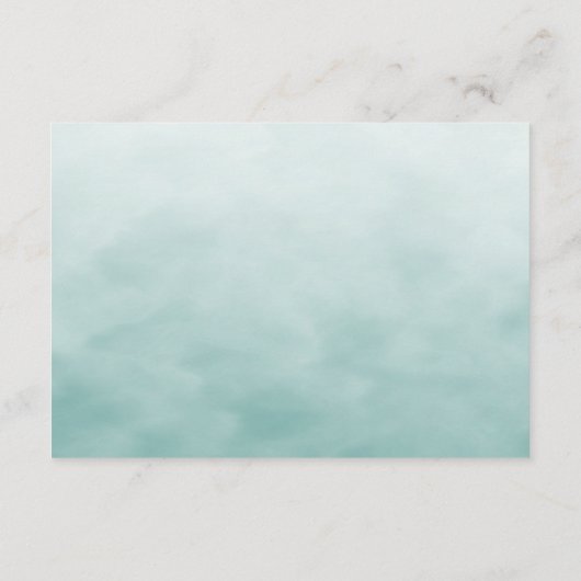 リトルグリーンバードフローラ赤ちゃんシャワー エンクロージャーカード (裏面)