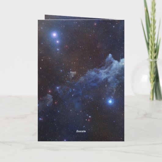 リトルグリーンマンエイリアン宇宙ホリデークリスマス シーズンカード (裏面)