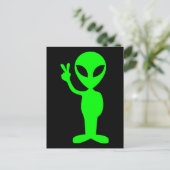 リトルグリーンマン ポストカード (スタンド正面)