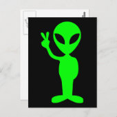 リトルグリーンマン ポストカード (正面/裏面)