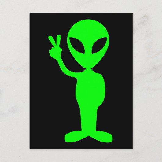 リトルグリーンマン ポストカード (正面)