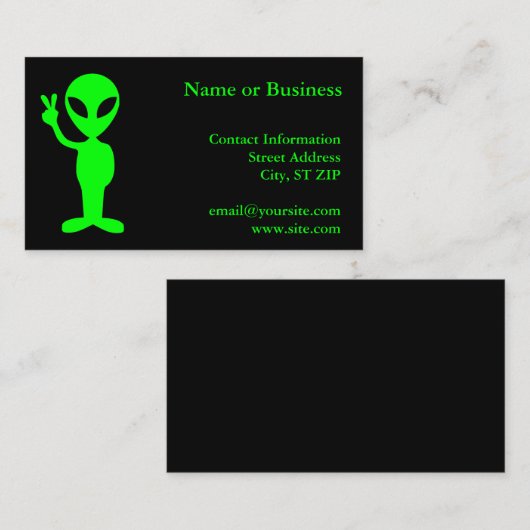 リトルグリーンマン 名刺 (正面/裏面)