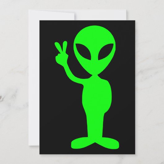 リトルグリーンマン 招待状 (正面)