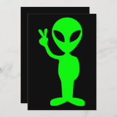 リトルグリーンマン 招待状 (正面/裏面)