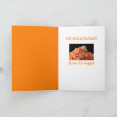 リトルグリーンメンズパンプキンハロウィーン カード (内部)