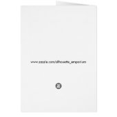 リトルグリーン平和エイリアングリーティングカード (裏面)