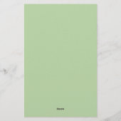 リトルグリーン格言 便箋 (裏面)