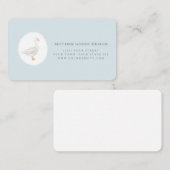 リトルグースイラストレーションの頭巾を取った名刺 名刺 (正面/裏面)