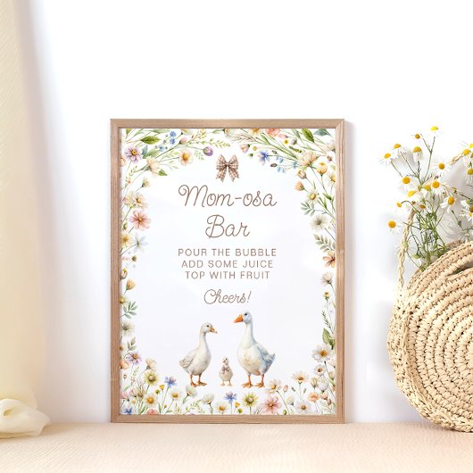 リトルグースベイビーシャワーママモサバー ポスター