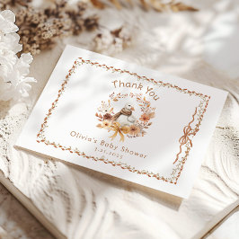 リトルグース秋男女兼用ベビーシャワー サンキューカード