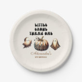 リトルグールファースト誕生日 ペーパープレート (正面)