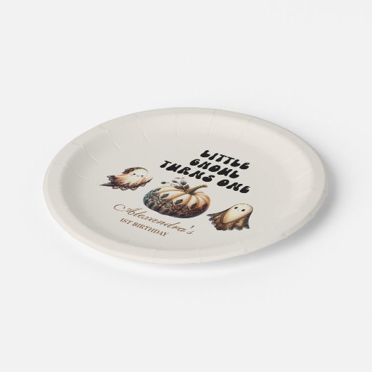 リトルグールファースト誕生日 ペーパープレート (アングル)