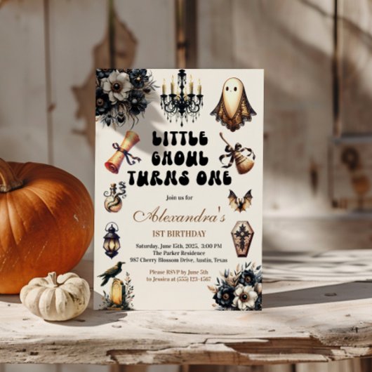 リトルグールファースト誕生日 招待状