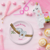 リトルコアラハッピーバースデー ペーパープレート (パーティー)