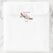 リトルコアラハッピーバースデー ラウンドシール (バッグ)