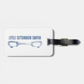 リトルコットンウッドキャニオン登山クイックドロー ラゲッジタグ (裏面横)