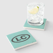 リトルコンプトン, RI (ニューポートカウンティタウン) 'LC' ストーンコースター (横)