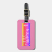 リトルコンプトンRIヴィンテージレインボーサイン ラゲッジタグ (正面縦)