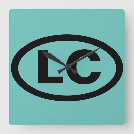 リトルコンプトンRI LC スクエア壁時計 (正面)