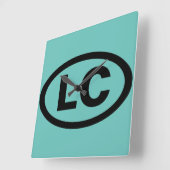 リトルコンプトンRI LC スクエア壁時計 (傾斜)