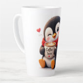 リトルコーヒーペンギン カフェラテマグ (左アングル)
