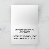 リトルコーリーの研究所 赤いテストプリント 誕生日 カード (内部)