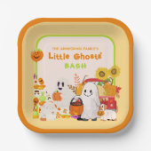リトルゴースト キッズハロウィン ペーパープレート (正面)