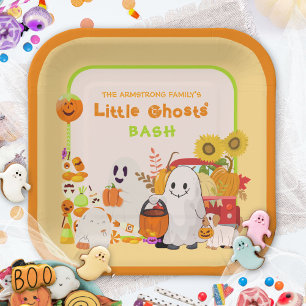 リトルゴースト キッズハロウィン ペーパープレート
