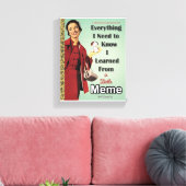 リトルゴールデンミームキャンバスプリントウォールアート キャンバスプリント (インサイチュ (リビング))