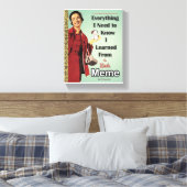 リトルゴールデンミームキャンバスプリントウォールアート キャンバスプリント (インサイチュ (寝室))