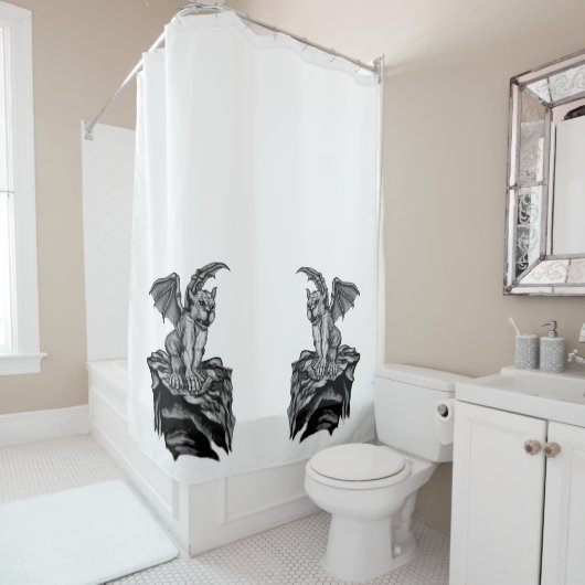 リトルゴーレムガルゴイル シャワーカーテン (インサイチュ)