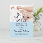 リトルサイドキック ベイビーバンプ ブルーボーイ シャワーメール 招待状 (スタンド正面)