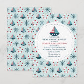 リトルサイリングボーツ招待状 招待状 (正面/裏面)