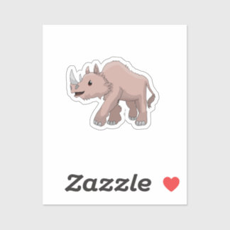 リトルサシャ羊毛のサイのシール シール