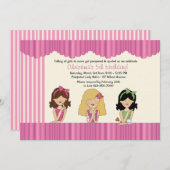 リトルサロン美しいスパ招待状 招待状 (正面/裏面)