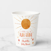リトルサンシャインガールお洒落ベビーシャワー 紙コップ (裏面)