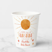 リトルサンシャインガールお洒落ベビーシャワー 紙コップ (正面)