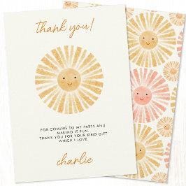 リトルサンシャインサンキューカード 招待状