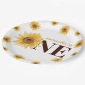 リトルサンシャインサンフラワー1st誕生日 ペーパープレート (アングル)